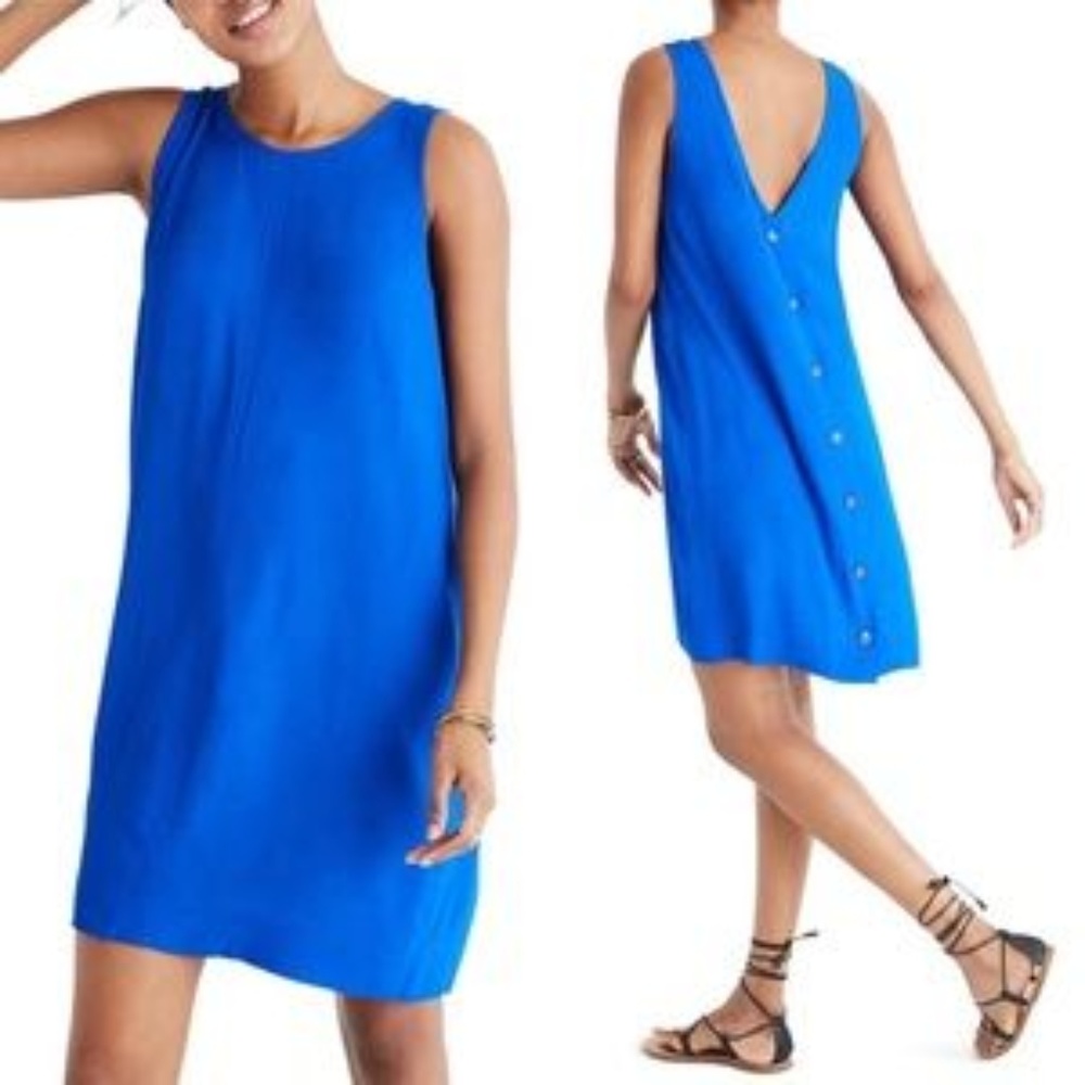 NWT Madewell Lakeshore Button Back Dress